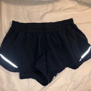 Navy lululemon shorts